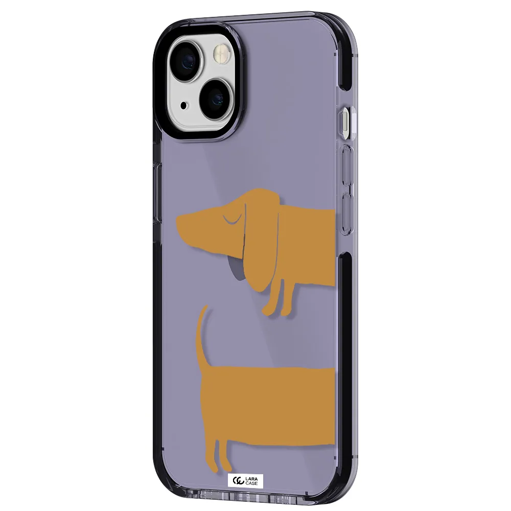 Dachshund Apple iPhone 13 impact Lilac Case
