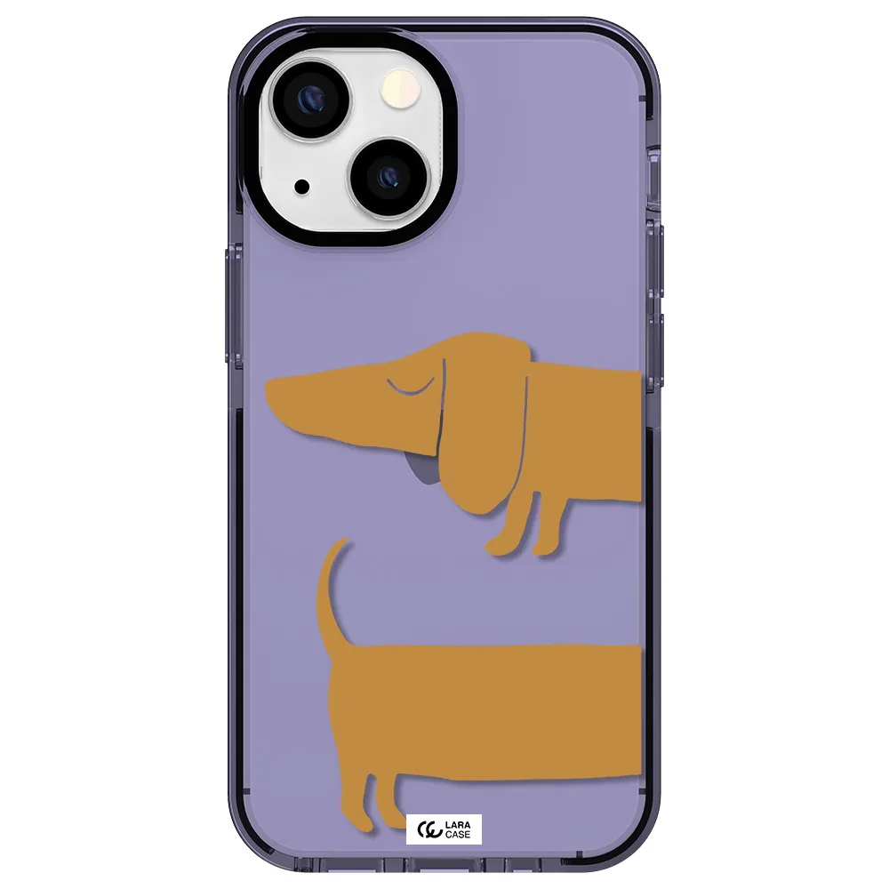 Dachshund Apple iPhone 13 mini impact Lilac Case