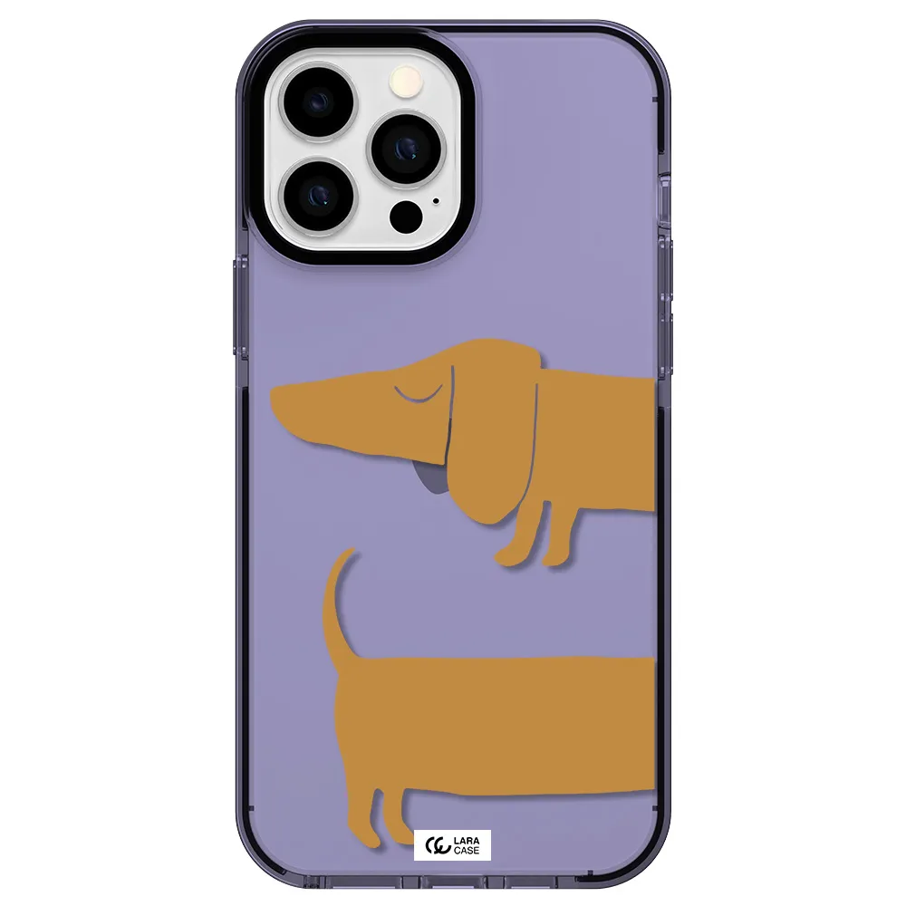 Dachshund Apple iPhone 13 Pro Max impact Lilac Case