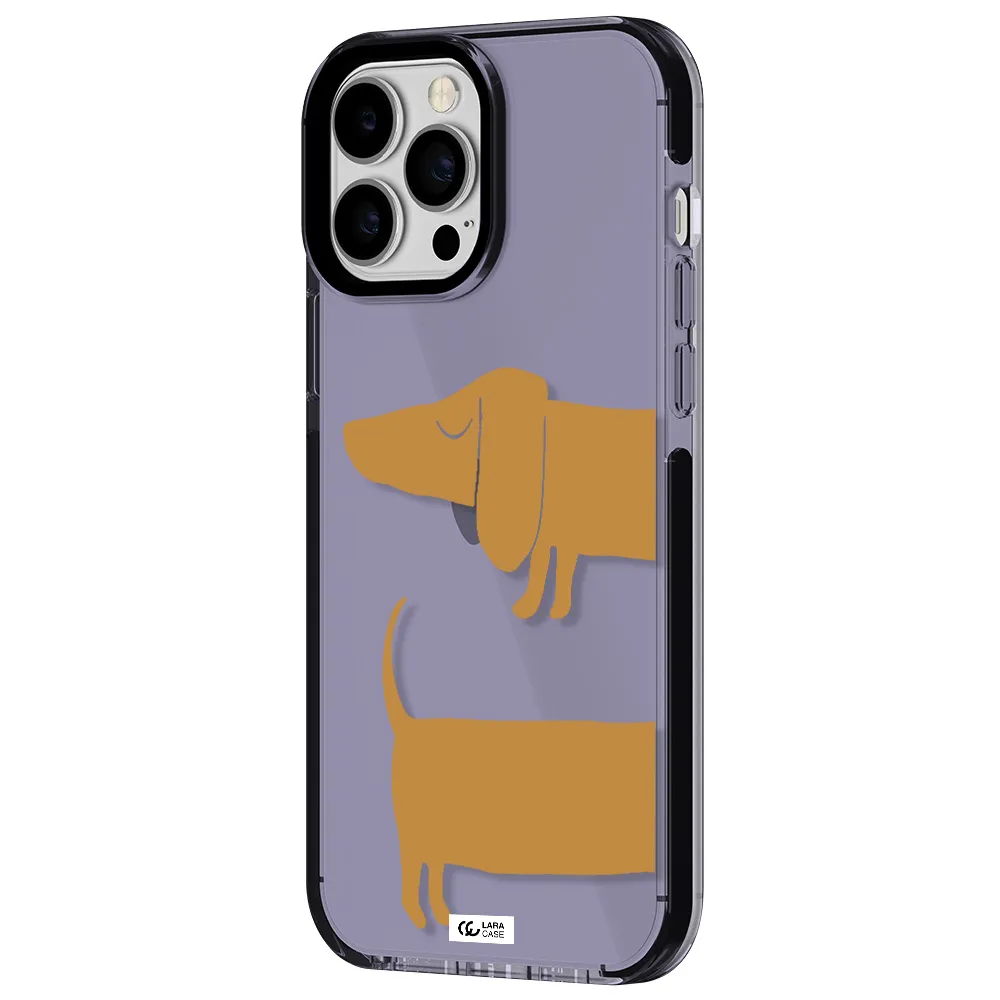 Dachshund Apple iPhone 13 Pro Max impact Lilac Case