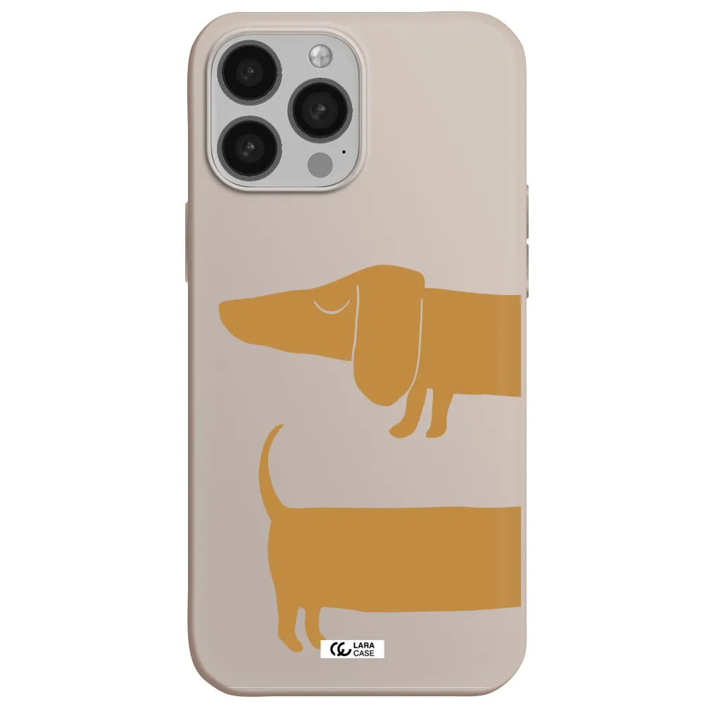 Dachshund Apple iPhone 13 Pro Max Silicone Stone Case