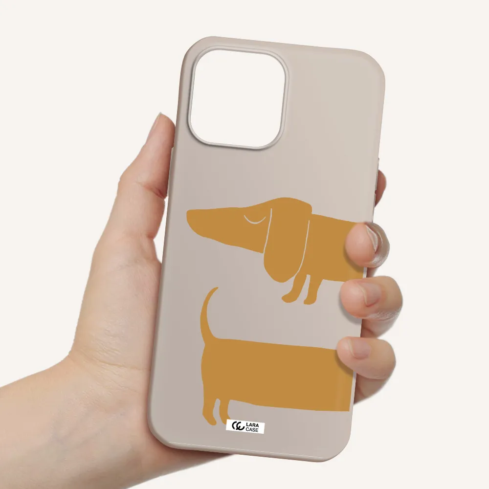 Dachshund Apple iPhone 13 Pro Silicone Stone Case