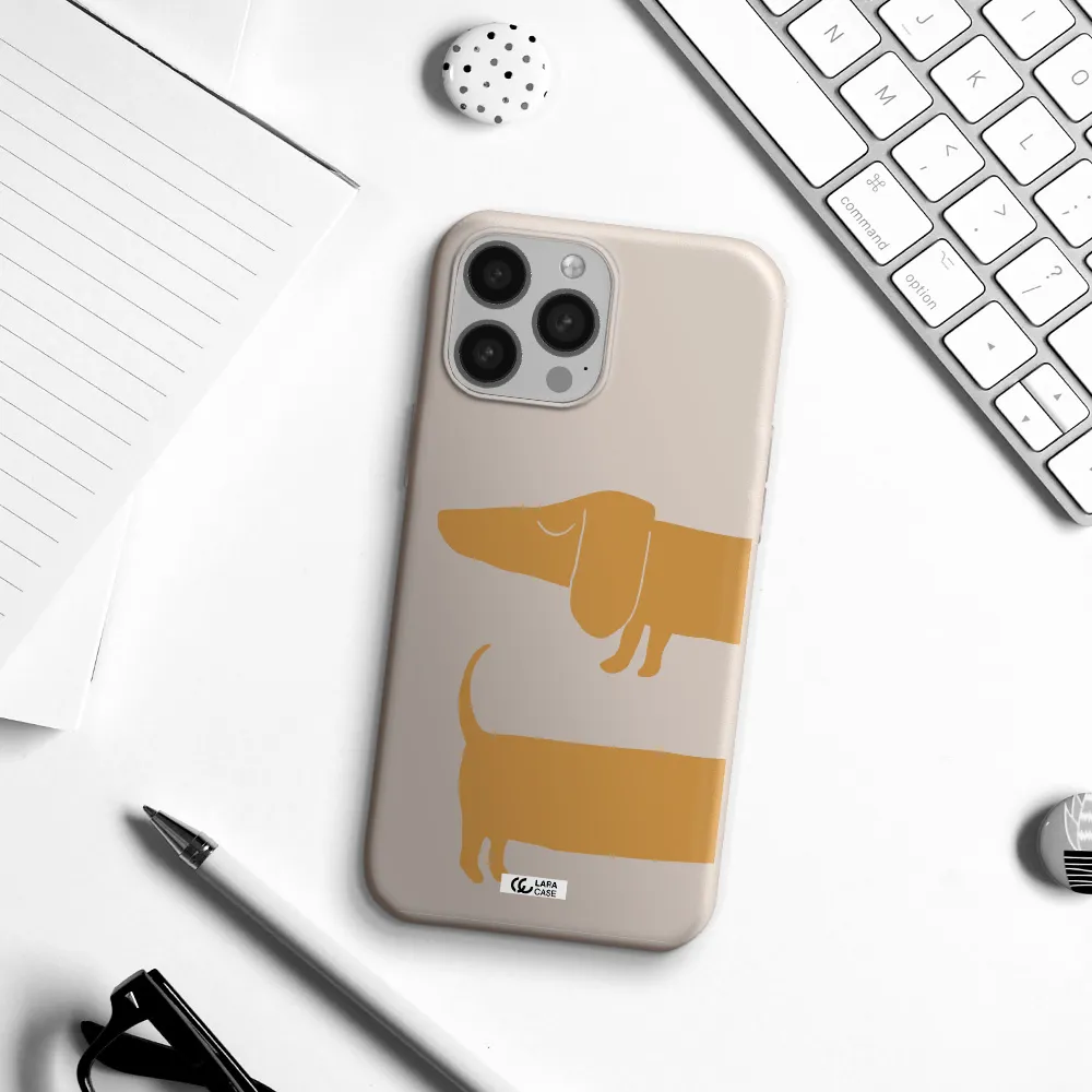 Dachshund Apple iPhone 13 Pro Silicone Stone Case