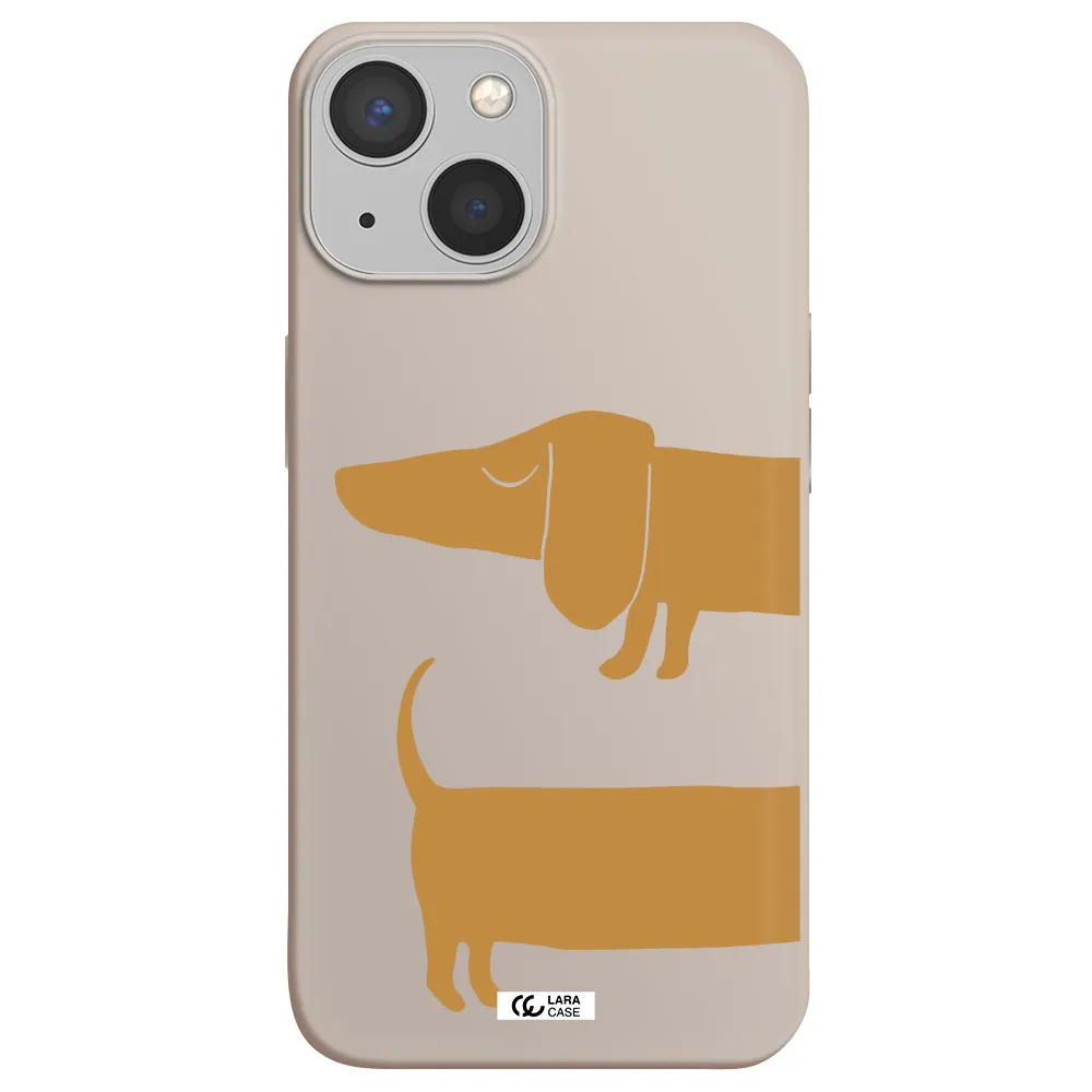 Dachshund Apple iPhone 13 Silicone Stone Case