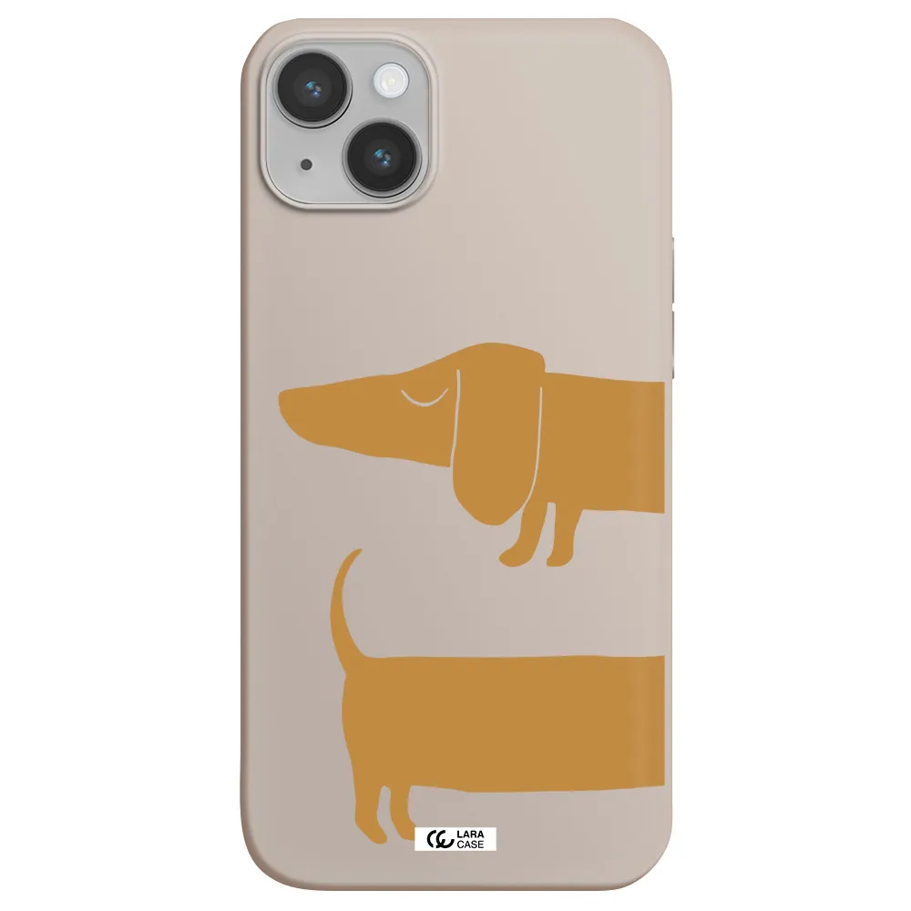Dachshund Apple iPhone 14 Silicone Stone Case