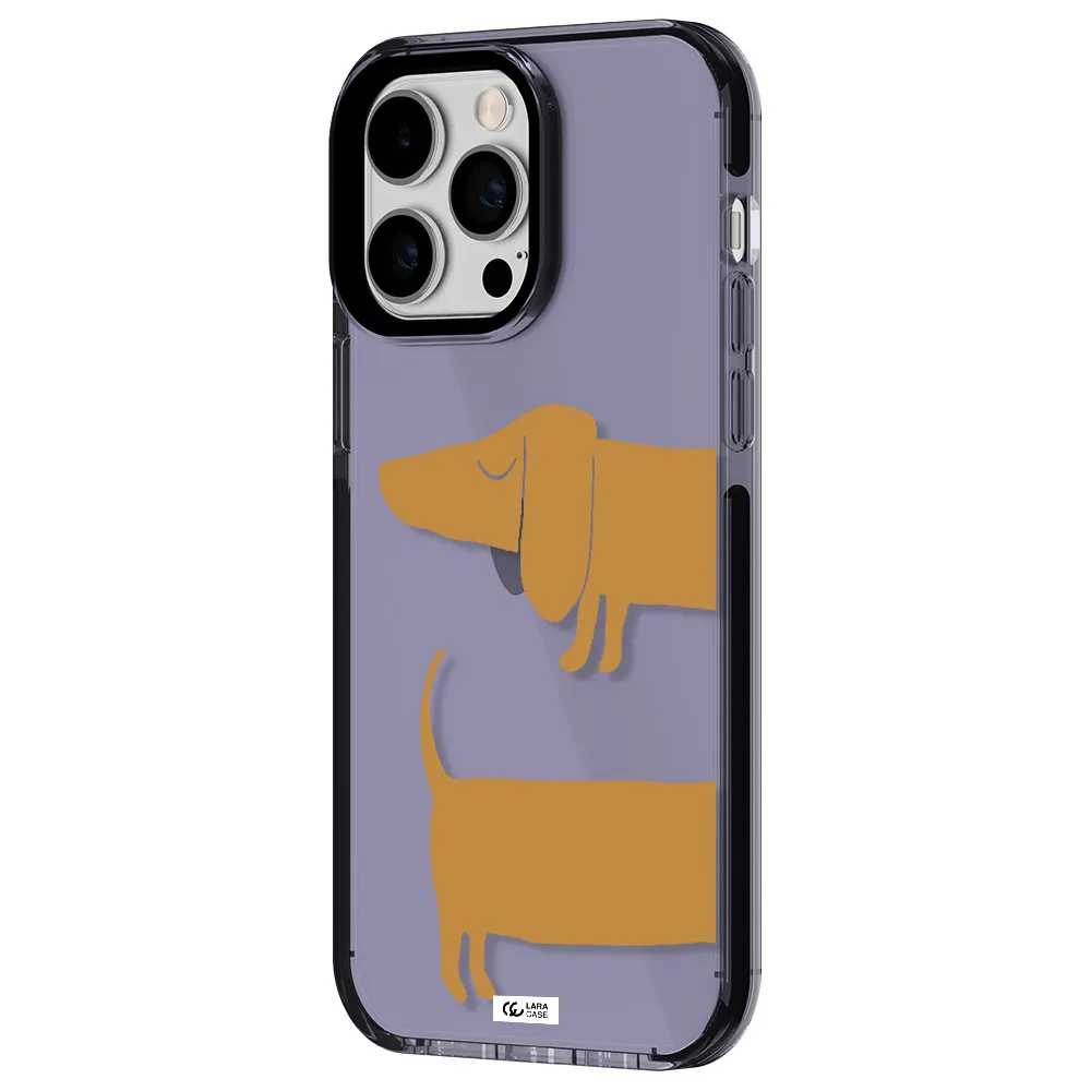 Dachshund Apple iPhone 15 Pro impact Lilac Case