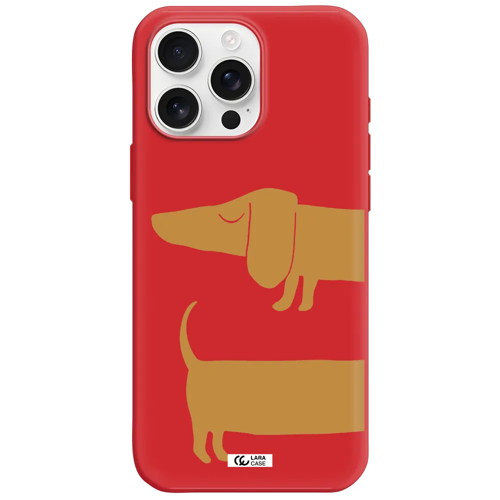 Dachshund Apple Iphone 16 Pro Max Silicone Stone Case