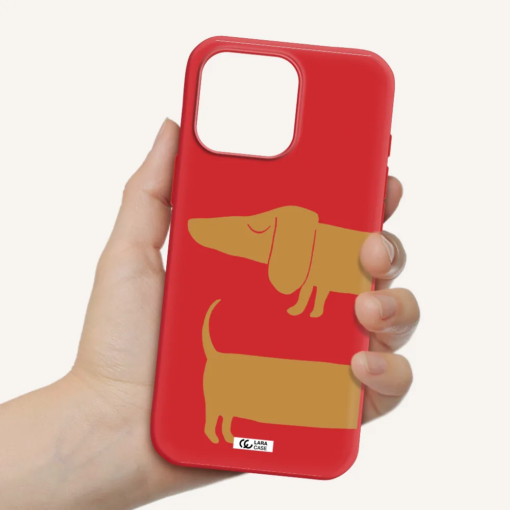Dachshund Apple Iphone 16 Pro Max Silicone Stone Case