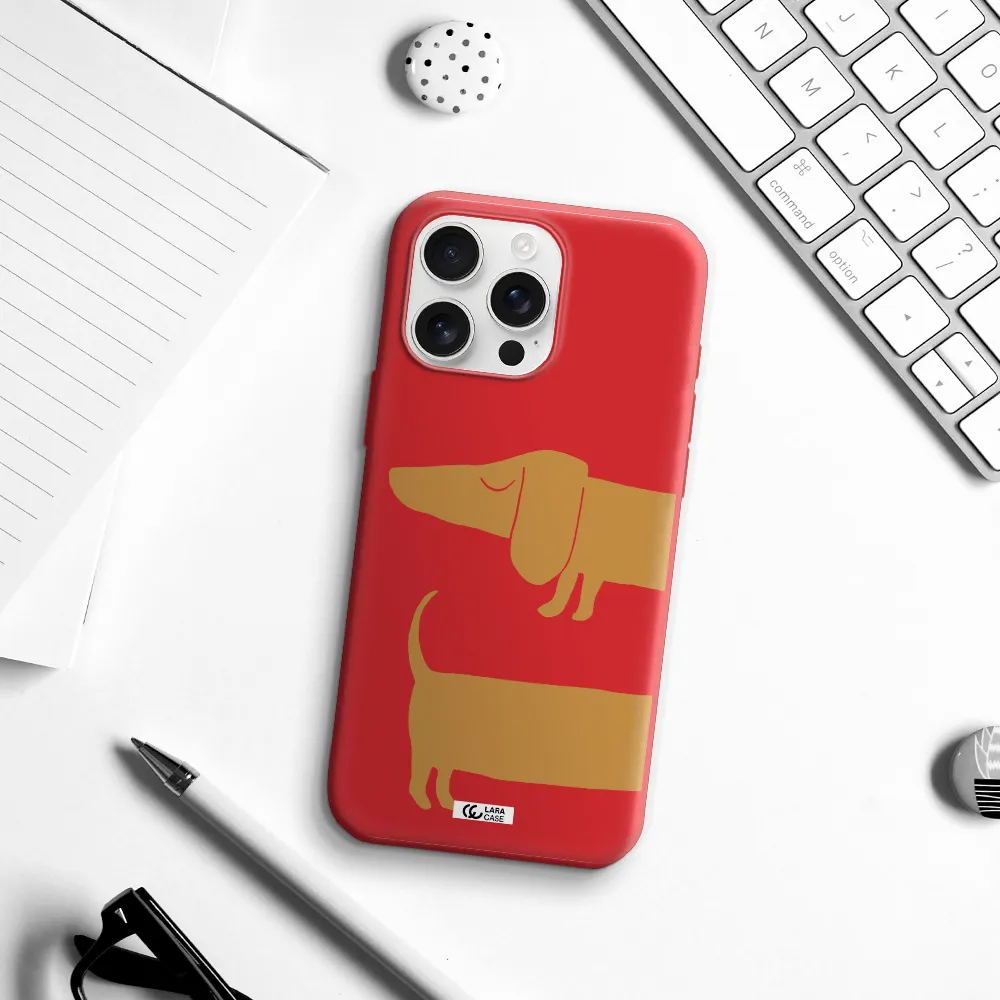 Dachshund Apple Iphone 16 Pro Max Silicone Stone Case
