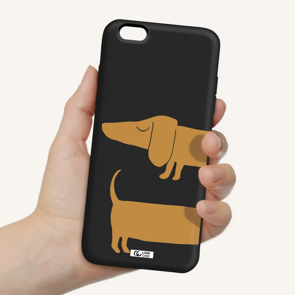 Dachshund Apple iPhone 6 plus Silicone black Case