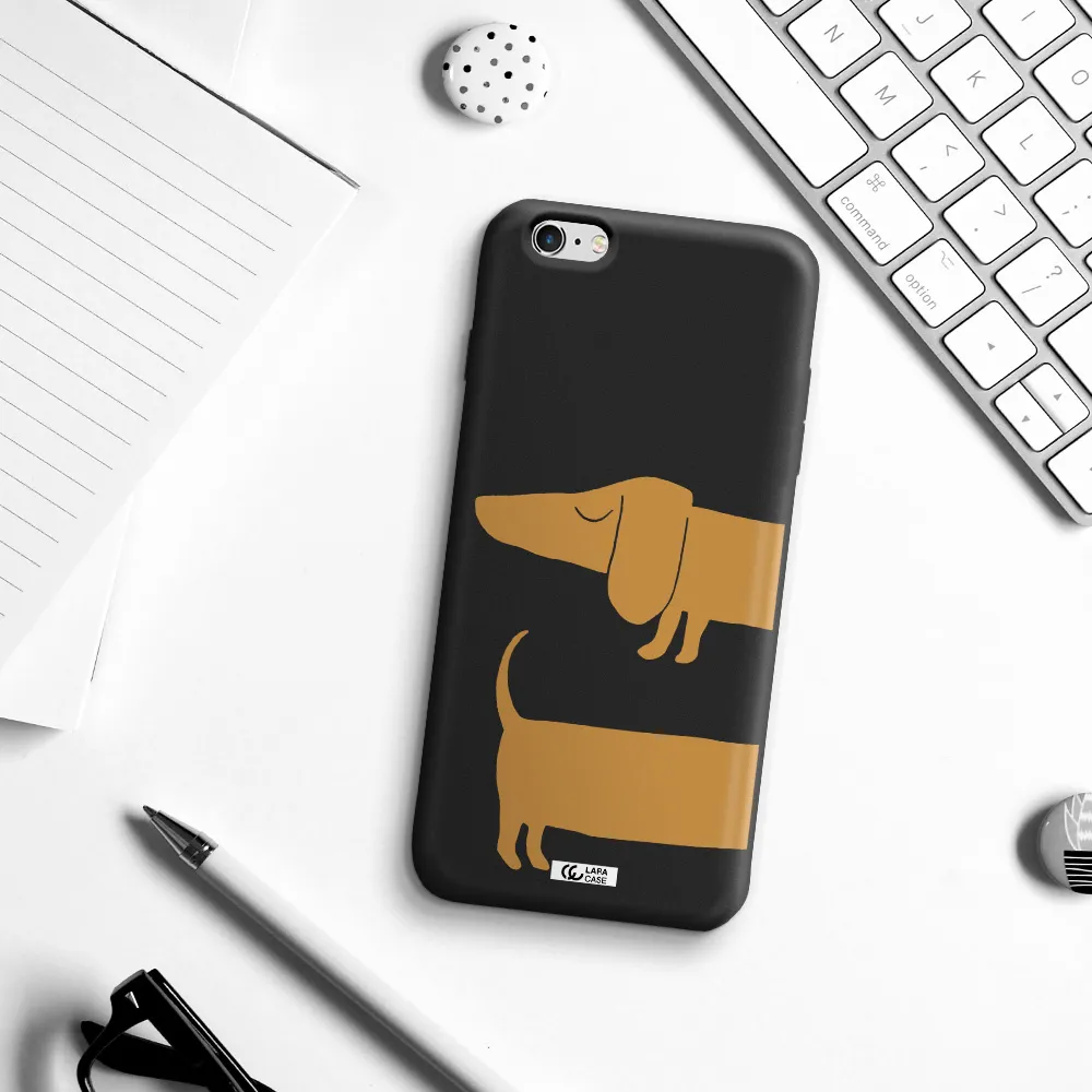 Dachshund Apple iPhone 6 plus Silicone black Case