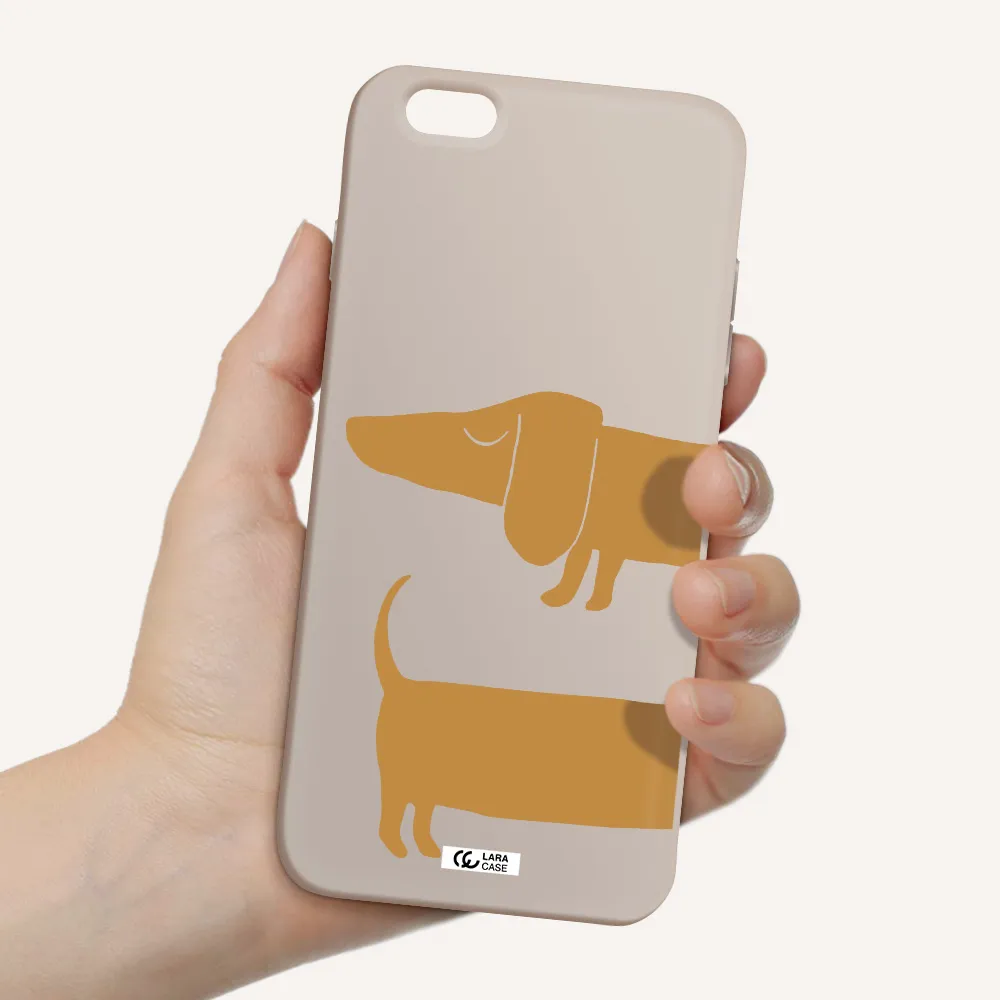 Dachshund Apple iPhone 6 s plus Silicone Stone Case