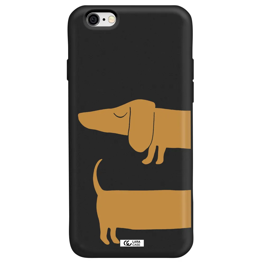 Dachshund Apple iPhone 6 Silicone black Case