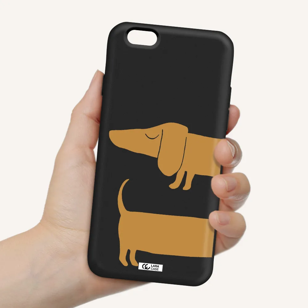 Dachshund Apple iPhone 6 Silicone black Case