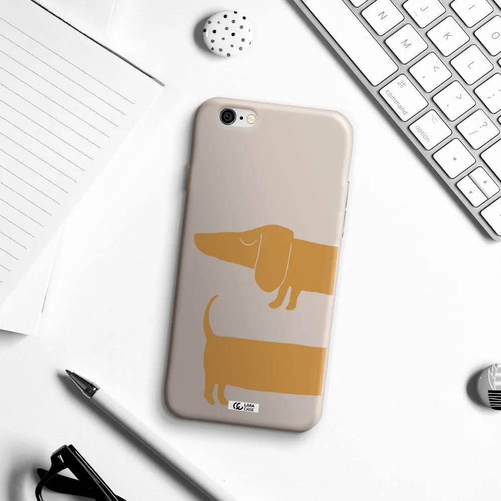 Dachshund Apple iPhone 6 Silicone Stone Case