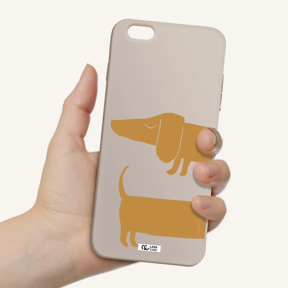 Dachshund Apple iPhone 6S Silicone Stone Case
