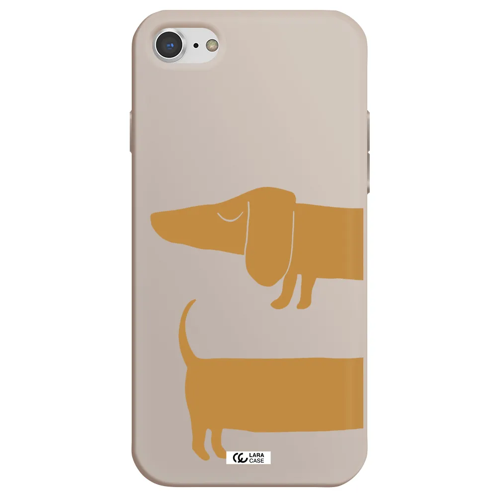 Dachshund Apple iPhone 7 Silicone Stone Case