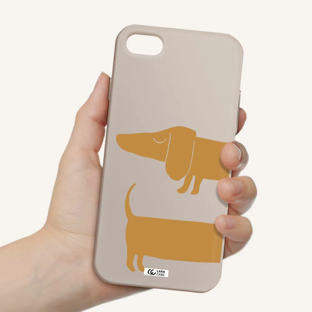 Dachshund Apple iPhone 7 Silicone Stone Case