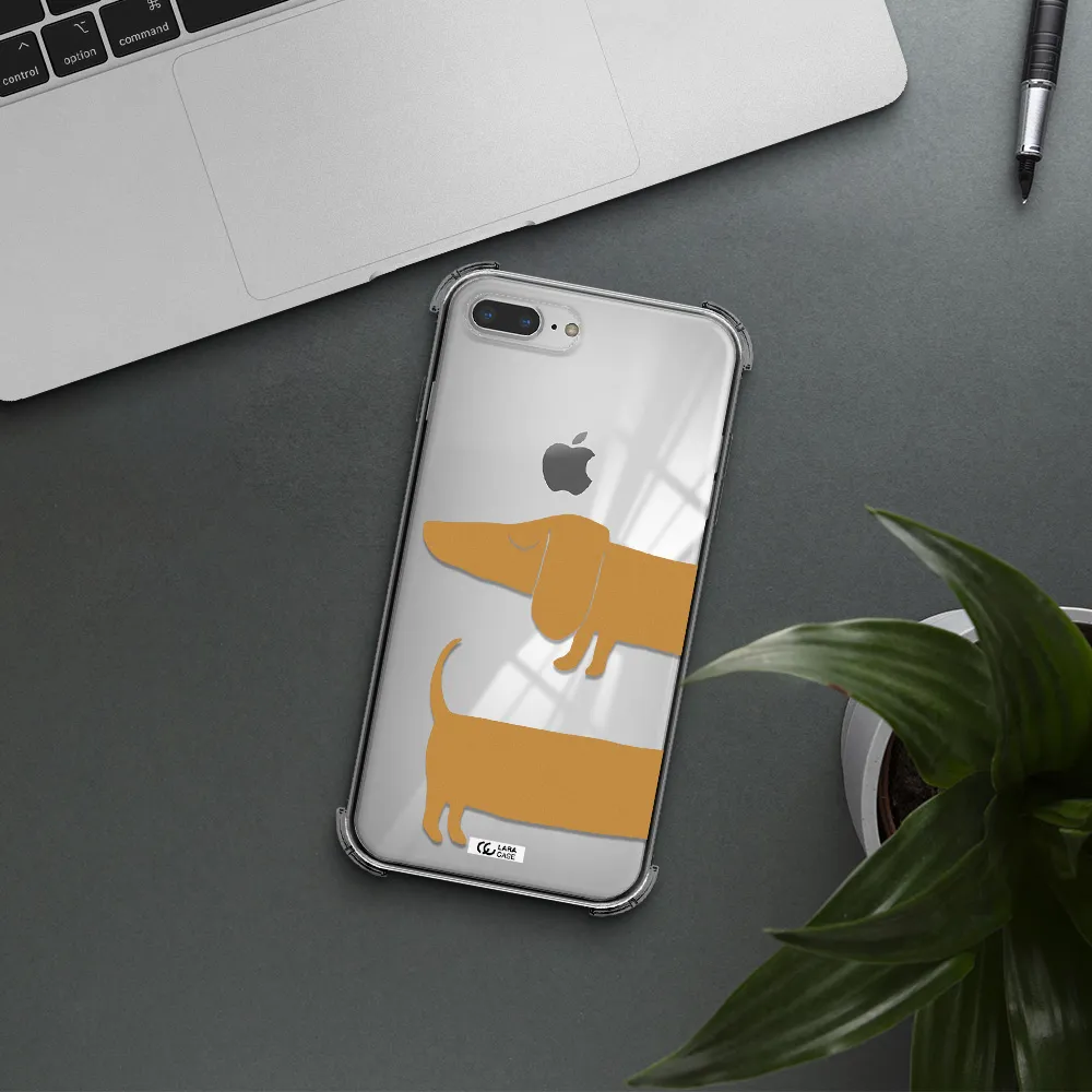 Dachshund Apple iPhone 8 plus Clear PC Case