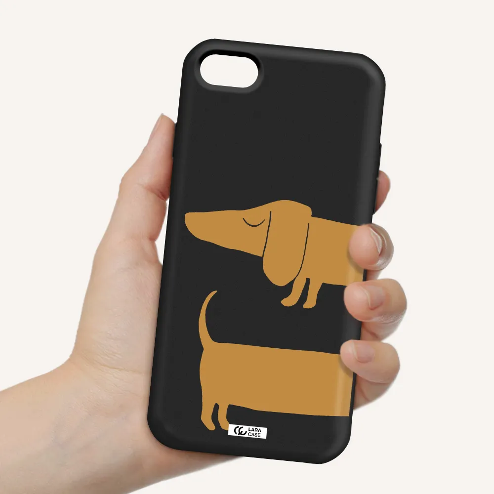 Dachshund Apple iPhone 8 Silicone black Case