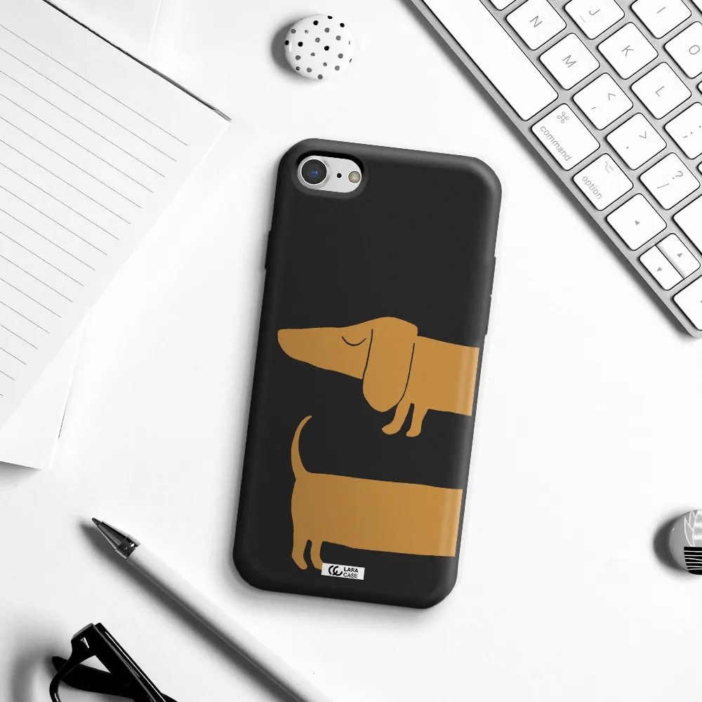 Dachshund Apple iPhone 8 Silicone black Case