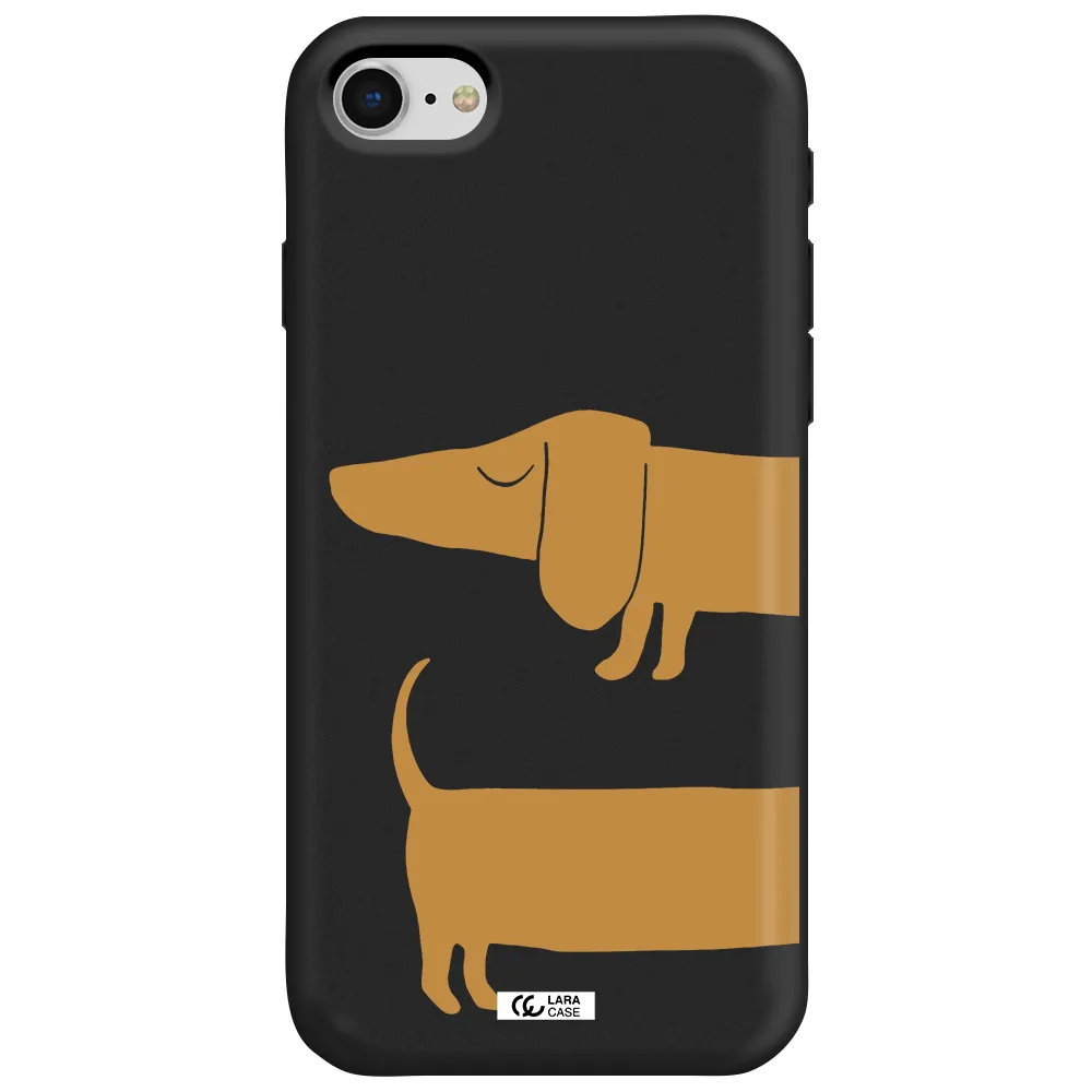 Dachshund Apple iPhone se 2020 Silicone black Case