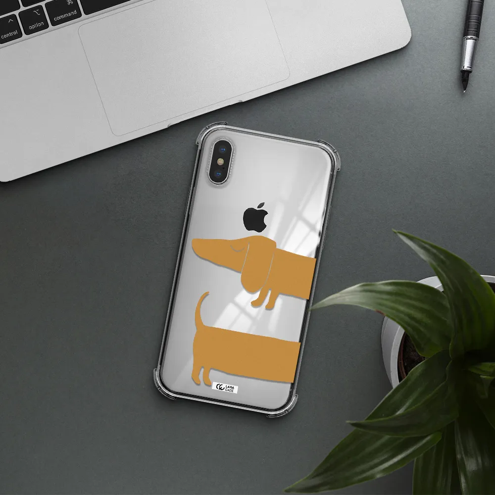 Dachshund Apple iPhone X Clear PC Case