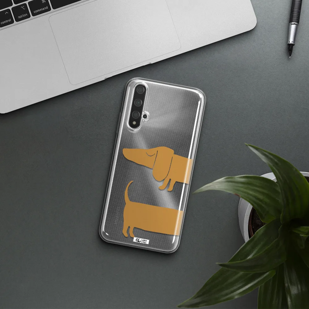 Dachshund Huawei Nova 5t Clear TPU Case