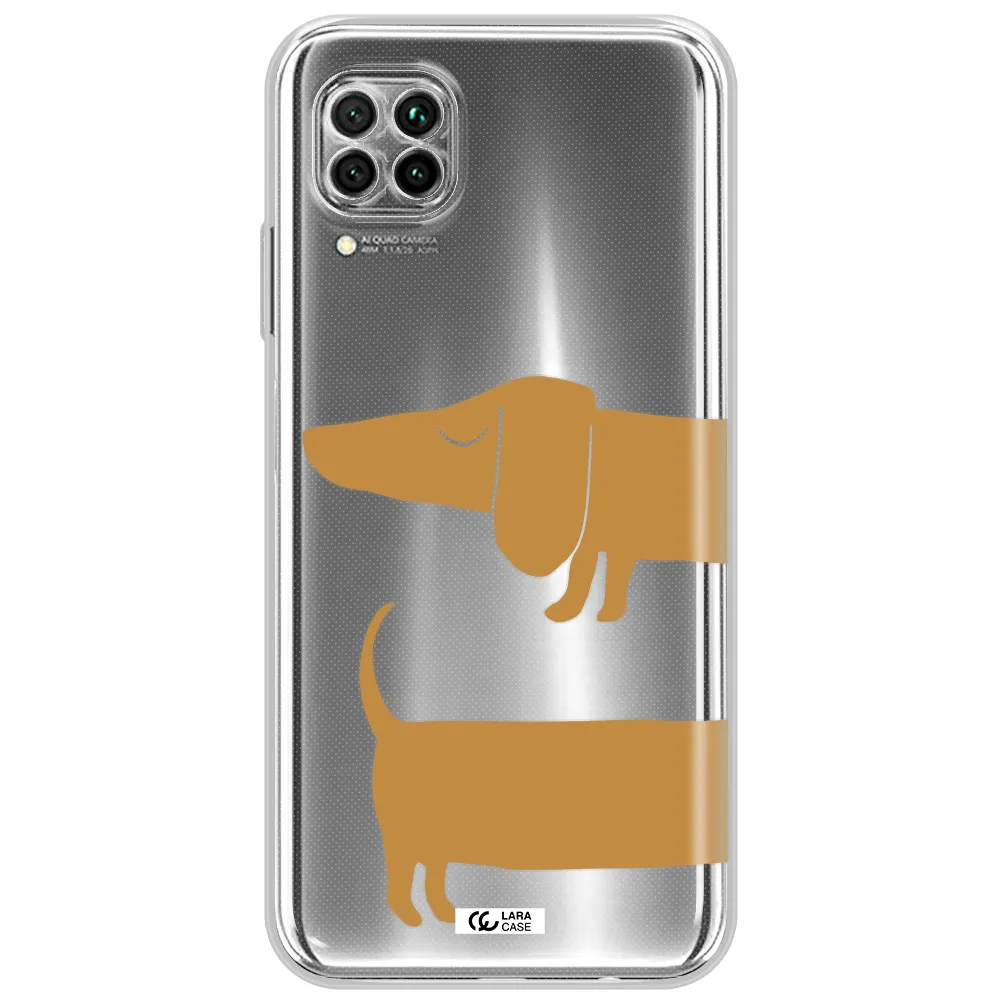 Dachshund Huawei Nova 7I Clear Tpu Case