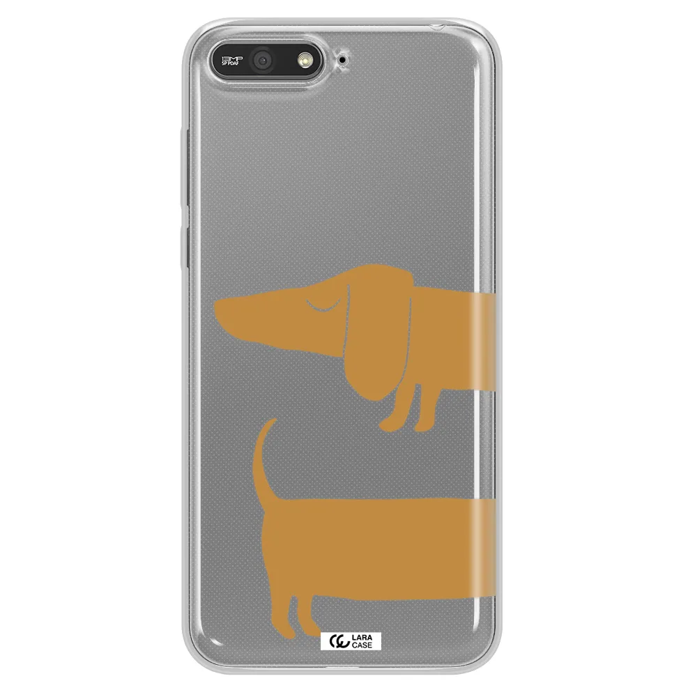 Dachshund Huawei Y6 2018 Clear TPU Case