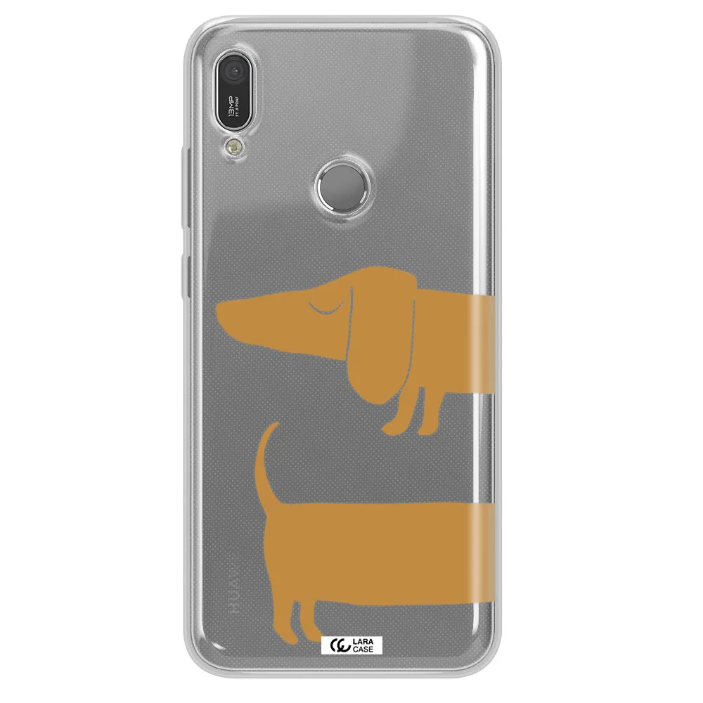 Dachshund Huawei Y6 2019 Clear TPU Case