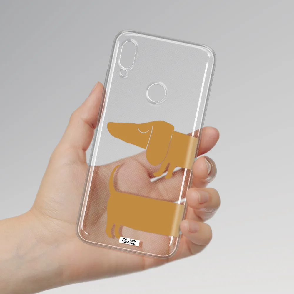 Dachshund Huawei Y6 2019 Clear TPU Case