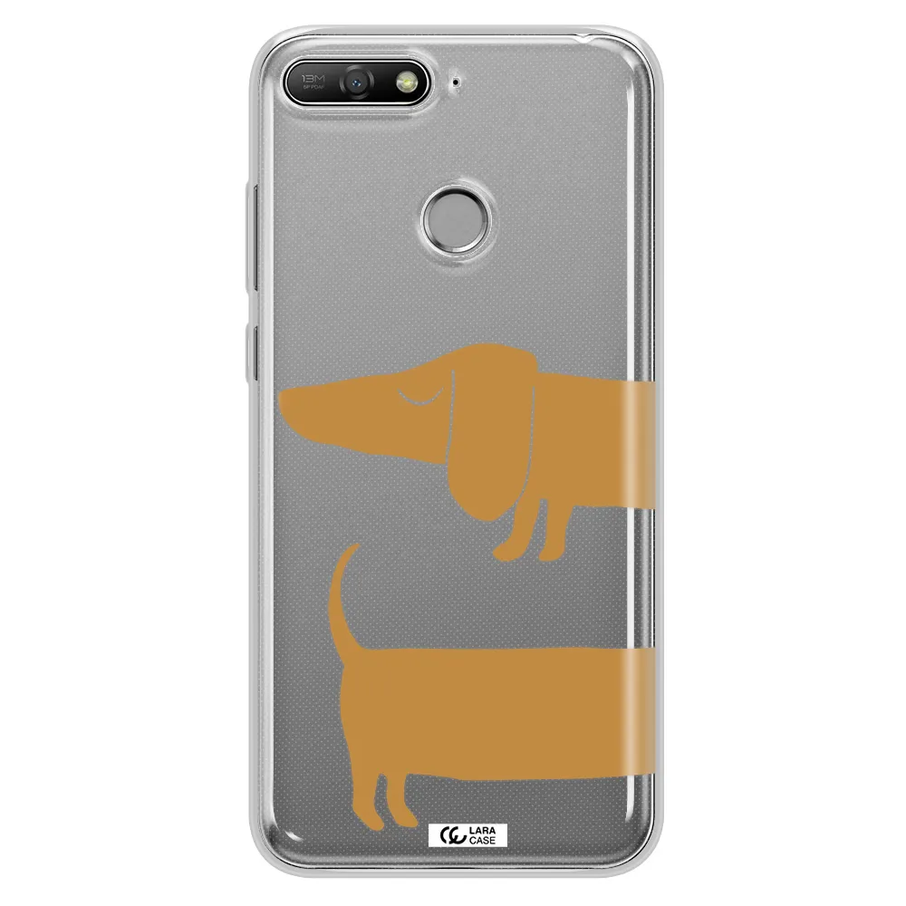 Dachshund Huawei Y6 Prime 2018 Clear TPU Case