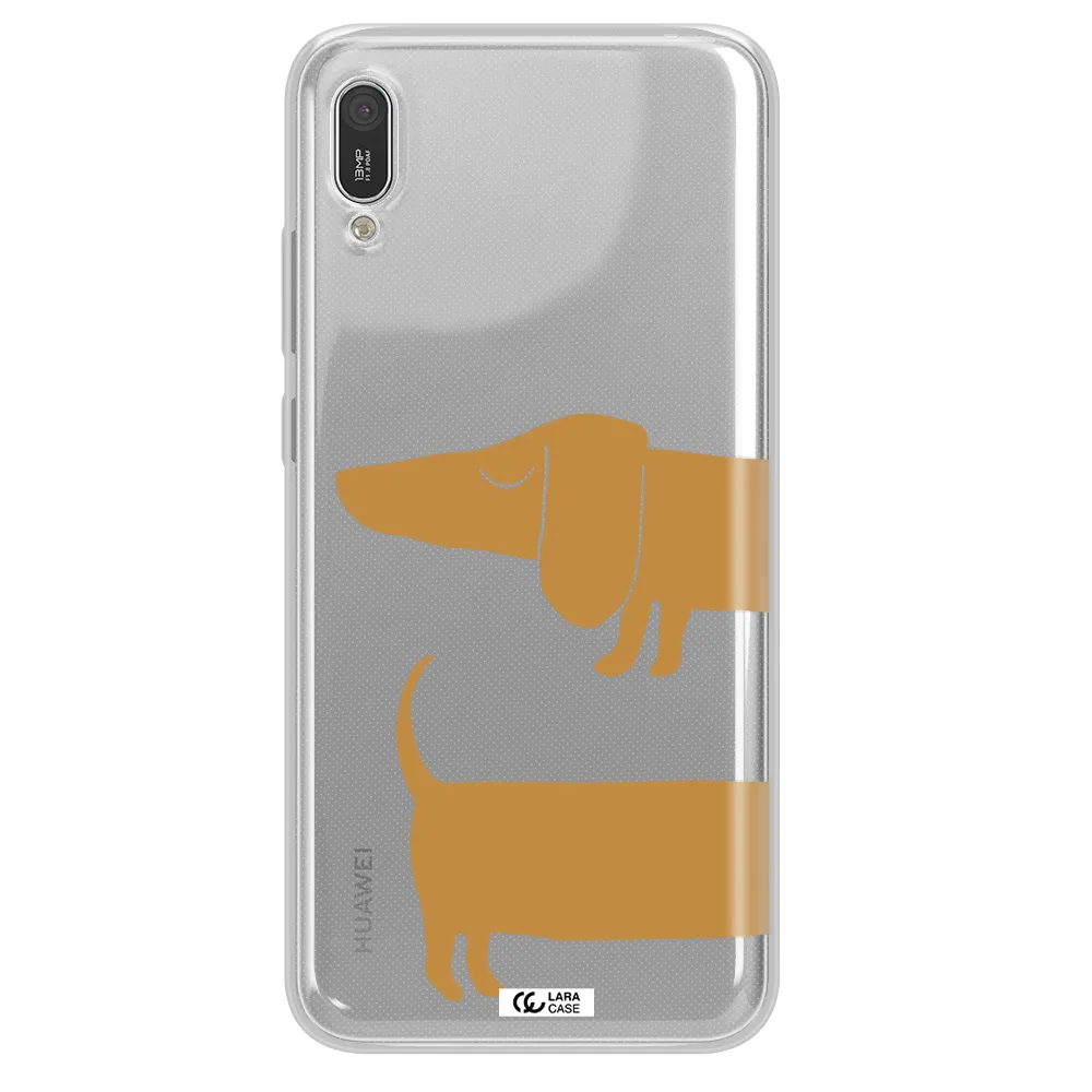Dachshund Huawei Y6 Pro 2019 Clear TPU Case