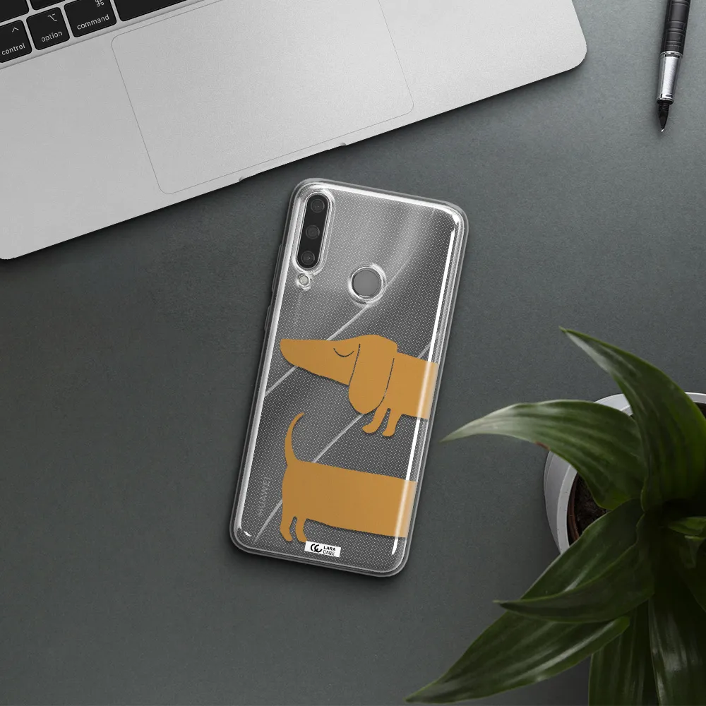 Dachshund Huawei Y6P Clear TPU Case