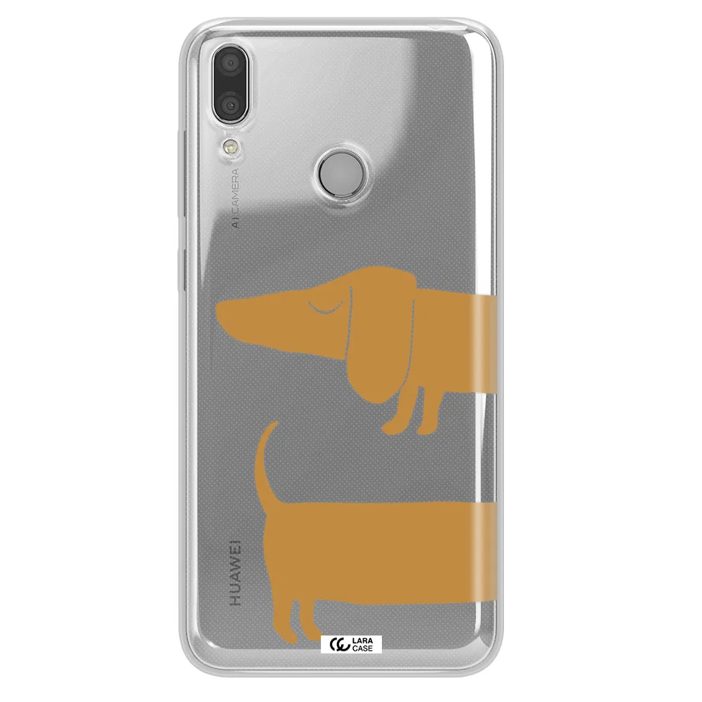 Dachshund Huawei Y9 2019 Clear TPU Case