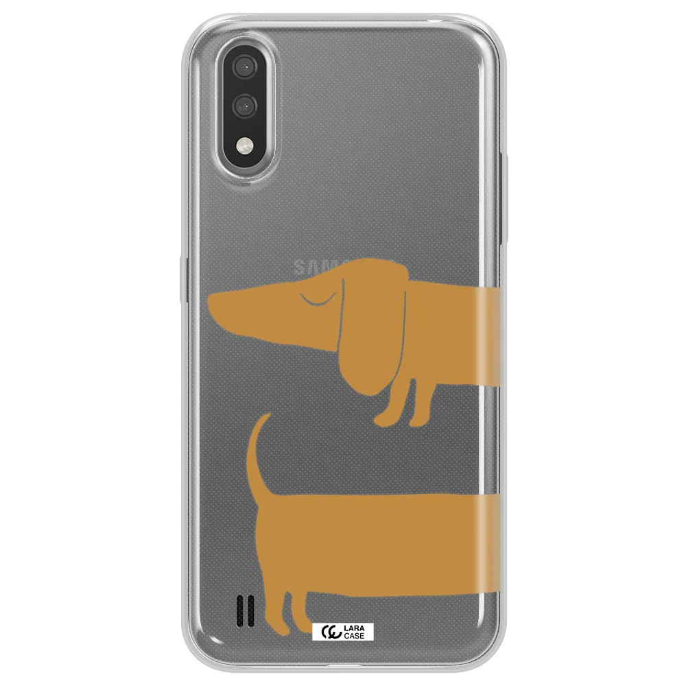 Dachshund Samsung A01 Clear TPU Case