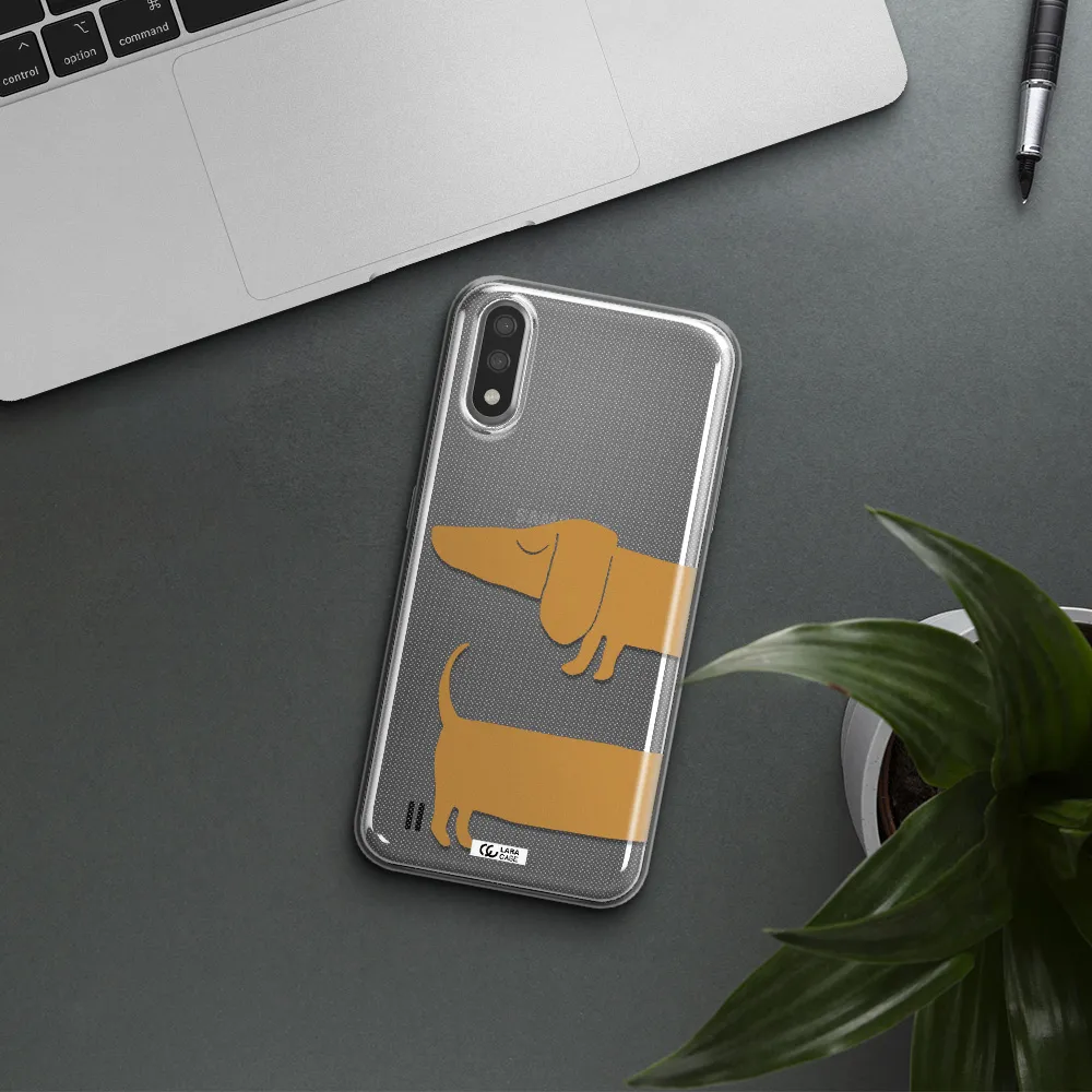 Dachshund Samsung A01 Clear TPU Case