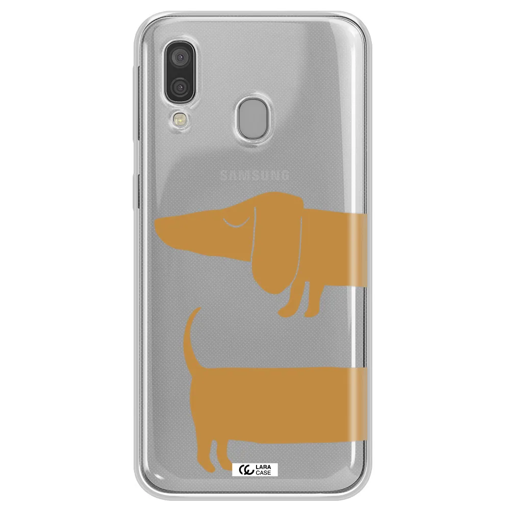 Dachshund Samsung A40 Clear TPU Case