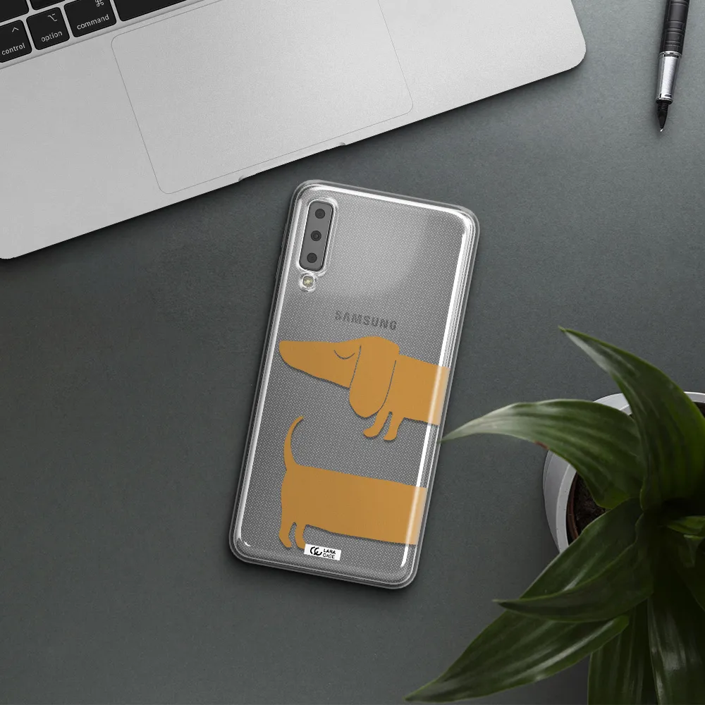 Dachshund Samsung A7 2018 Clear TPU Case