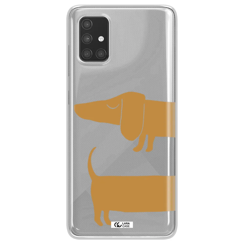 Dachshund Samsung A71 Clear TPU Case