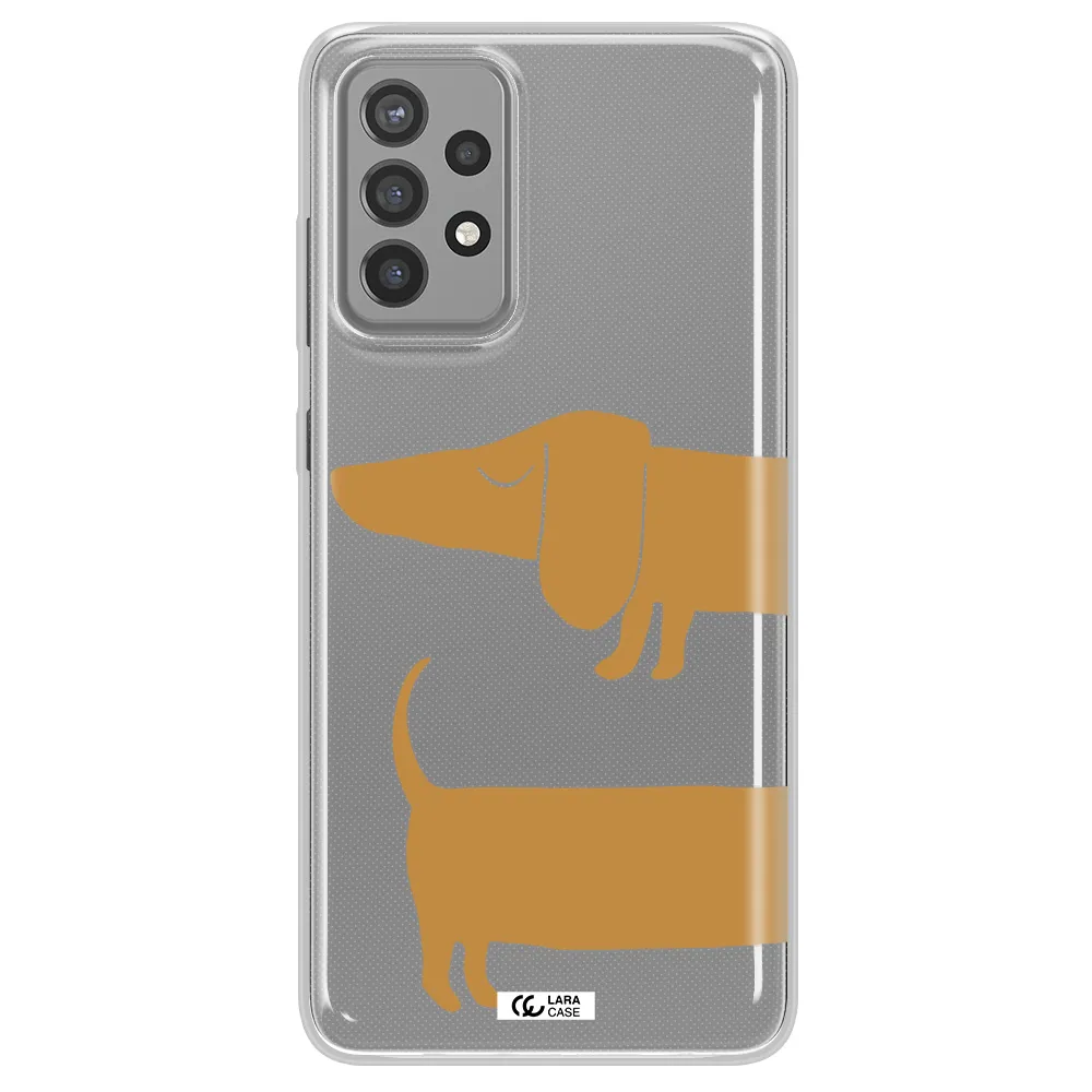 Dachshund Samsung A72 Clear TPU Case