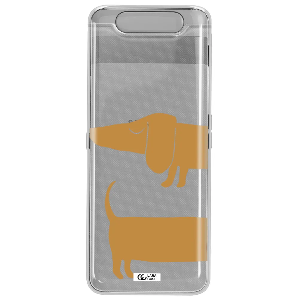 Dachshund Samsung A80 Clear TPU Case