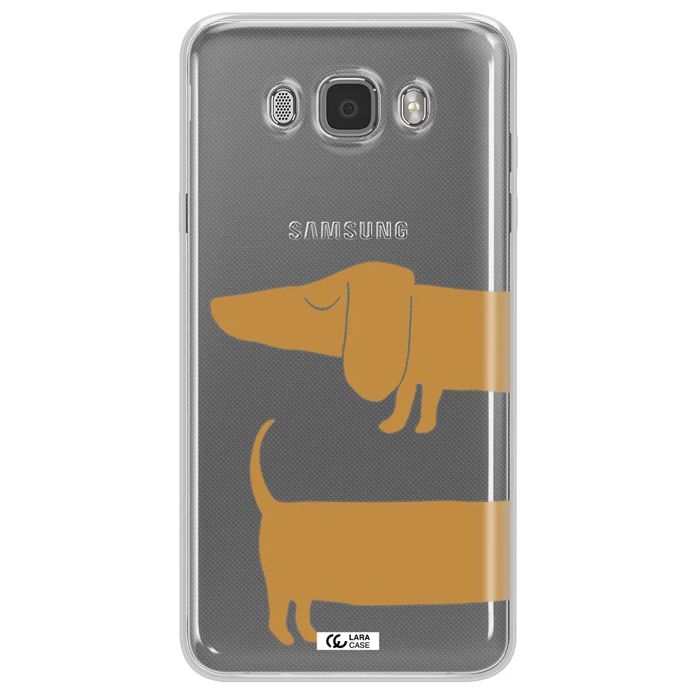 Dachshund Samsung J7 2016 Clear TPU Case