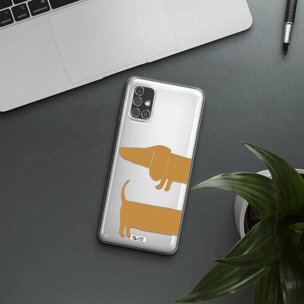 Dachshund Samsung M31S Clear TPU Case