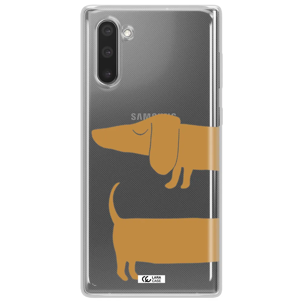 Dachshund Samsung Note 10 Clear TPU Case