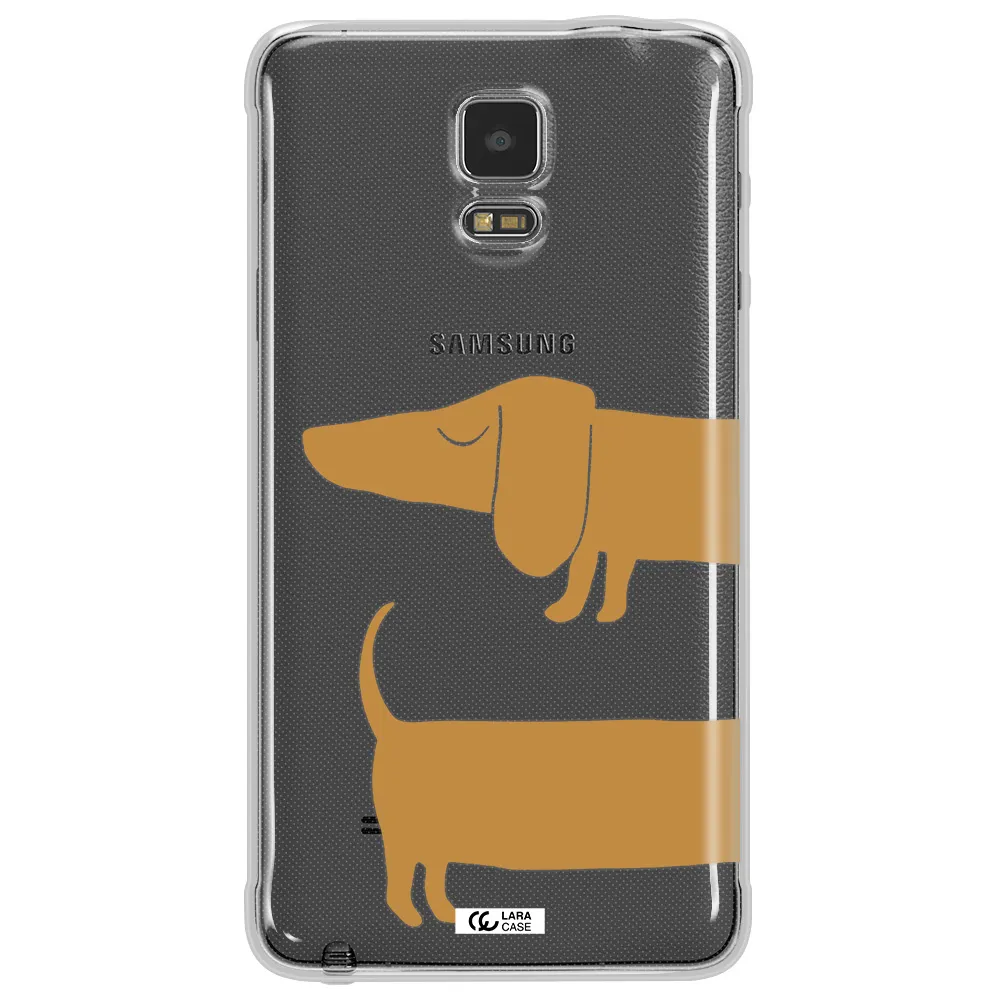 Dachshund Samsung Note 4 Clear TPU Case