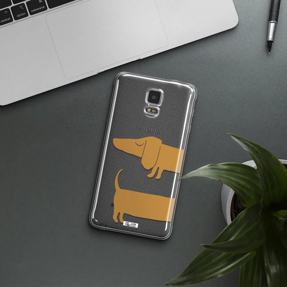 Dachshund Samsung Note 4 Clear TPU Case