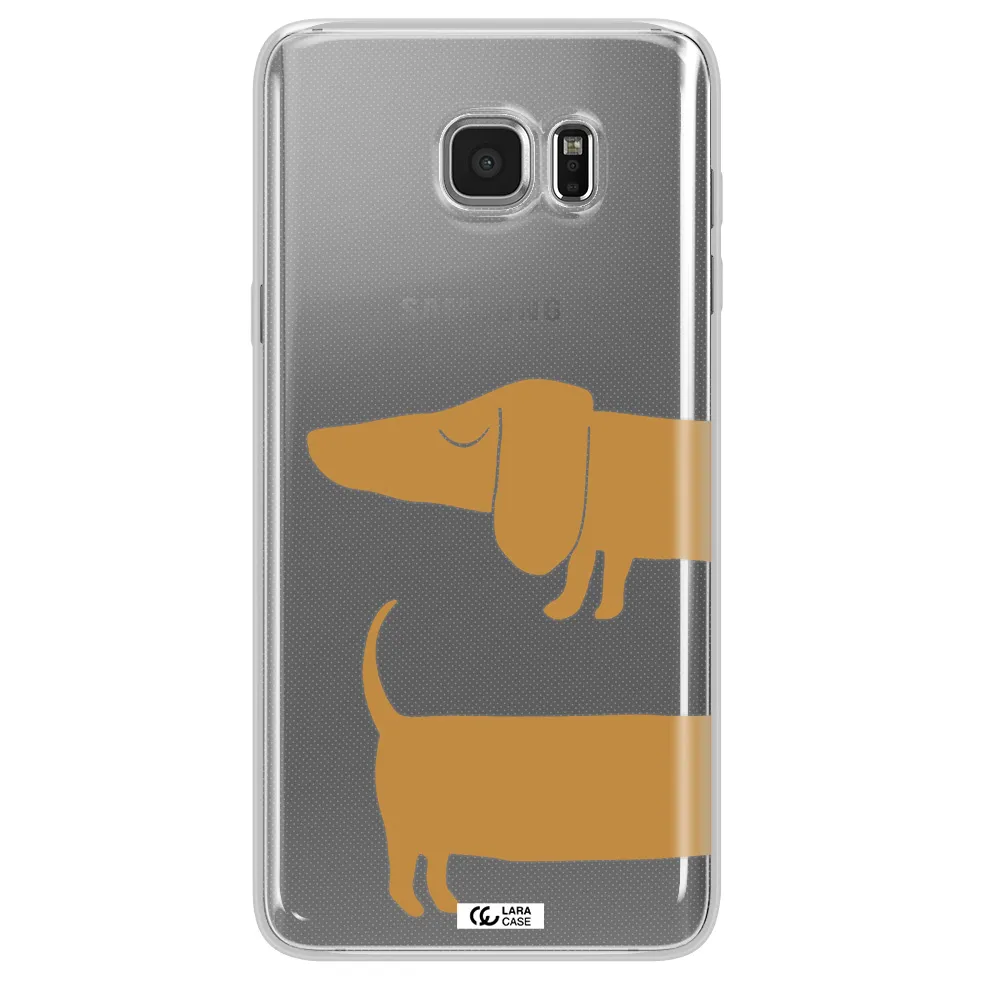 Dachshund Samsung Note 5 Clear TPU Case