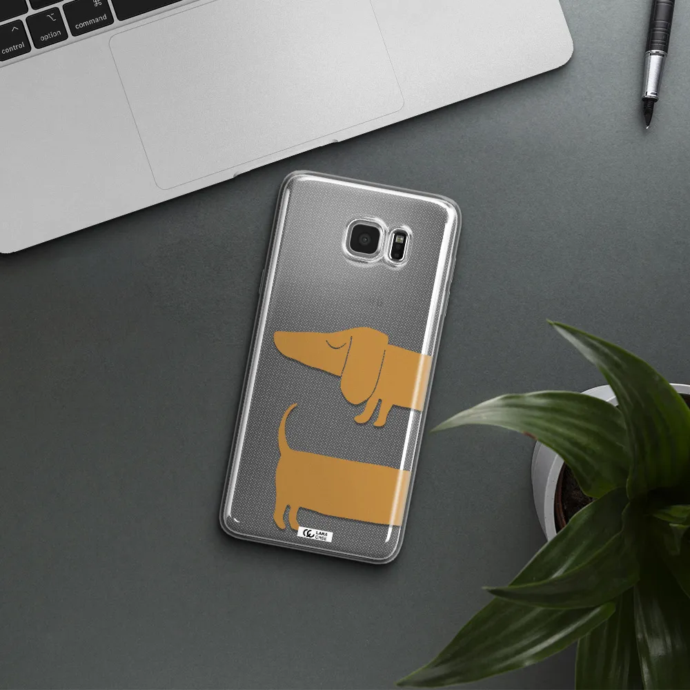 Dachshund Samsung Note 5 Clear TPU Case